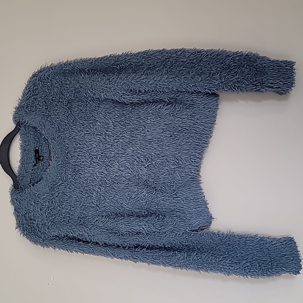 LOVE TREE - Super Soft Fuzzy Seater, blue gray